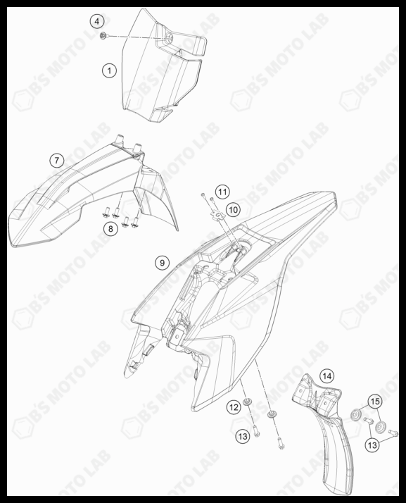 MASK, FENDERS, 2023 GASGAS MC-50