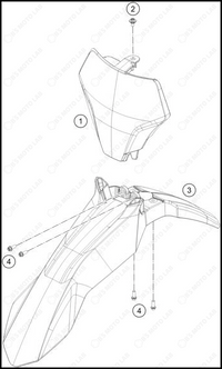 MASK, FENDERS, 2025 GASGAS MC-85-17-14