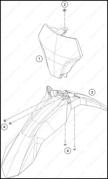 MASK, FENDERS, 2025 GASGAS MC-85-17-14