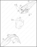 MASK, FENDERS, 2023 GASGAS MC-125