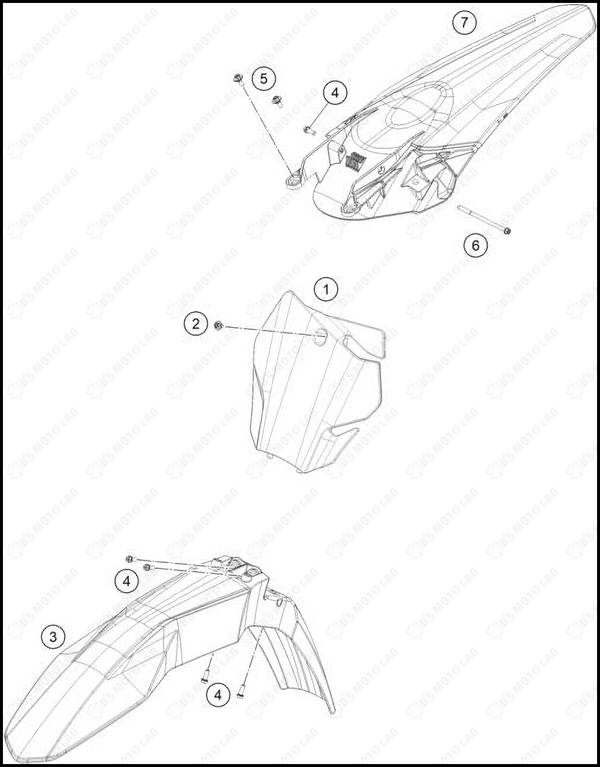 MASK, FENDERS, 2023 GASGAS MC-125