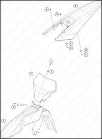 MASK, FENDERS, 2025 GASGAS MC-125