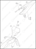 MASK, FENDERS, 2024 GASGAS MC-250