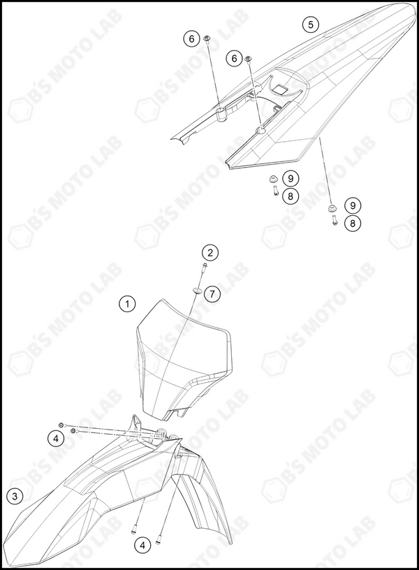 MASK, FENDERS, 2024 GASGAS MC-250