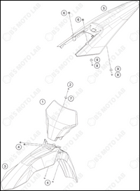 MASK, FENDERS, 2024 GASGAS MC-350-F