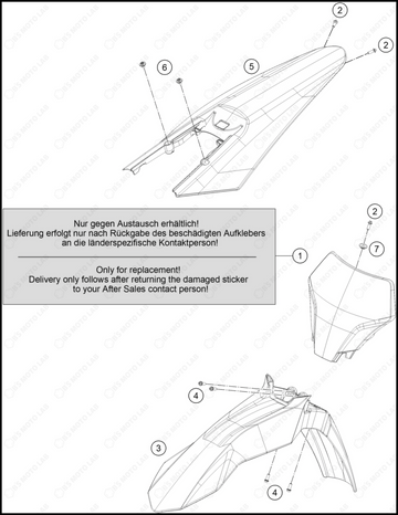 MASK, FENDERS, 2023 GASGAS MC-250-FACTORY