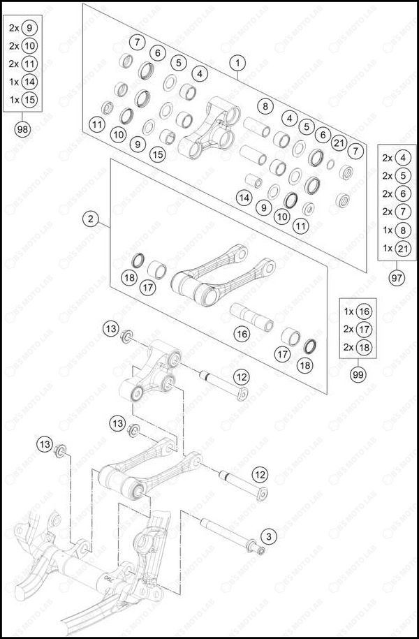 PRO LEVER LINKING, 2023 GASGAS MC-250-F