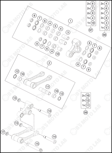 PRO LEVER LINKING, 2024 GASGAS MC-250