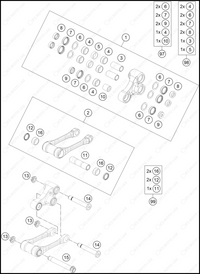 PRO LEVER LINKING, 2023 GASGAS MC-250-FACTORY