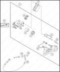 REAR BRAKE CALIPER, 2023 GASGAS MC-250-F