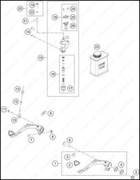 REAR BRAKE CONTROL, 2025 GASGAS MC-50