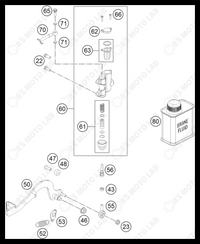 REAR BRAKE CONTROL, 2023 GASGAS MC-50