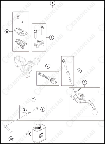 REAR BRAKE CONTROL, 2024 GASGAS MC-E-3