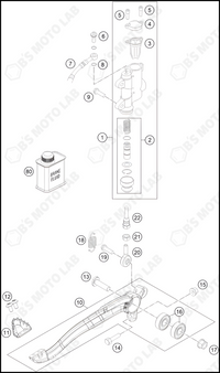 REAR BRAKE CONTROL, 2024 GASGAS MC-85-19-16