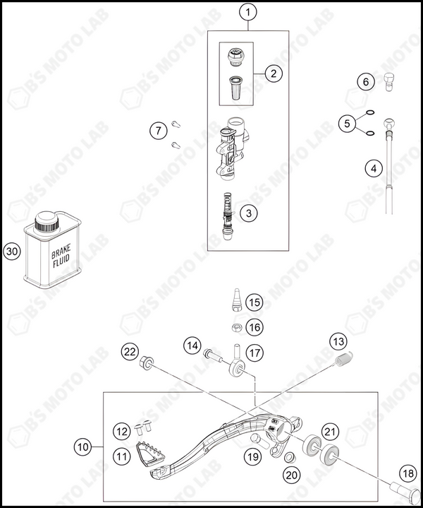 REAR BRAKE CONTROL, 2024 GASGAS MC-450-F