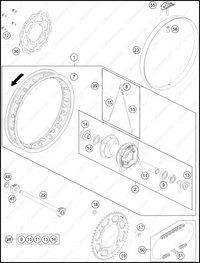 REAR WHEEL, 2025 GASGAS MC-65