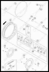 REAR WHEEL, 2023 GASGAS MC-50