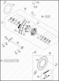 REAR WHEEL, 2023 GASGAS MC-125