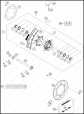 REAR WHEEL, 2024 GASGAS EX-300