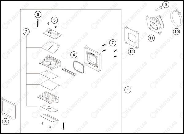 REED VALVE CASE, 2024 GASGAS MC-125