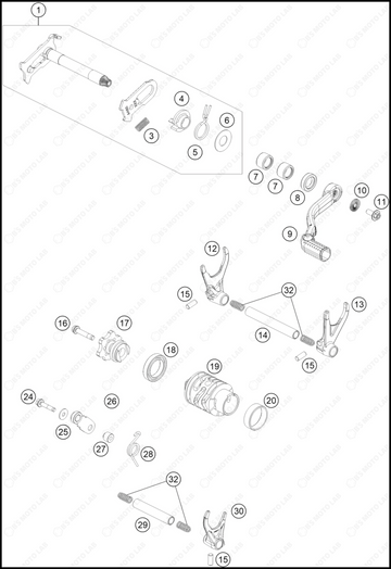 SHIFTING MECHANISM, 2024 GASGAS EX-300