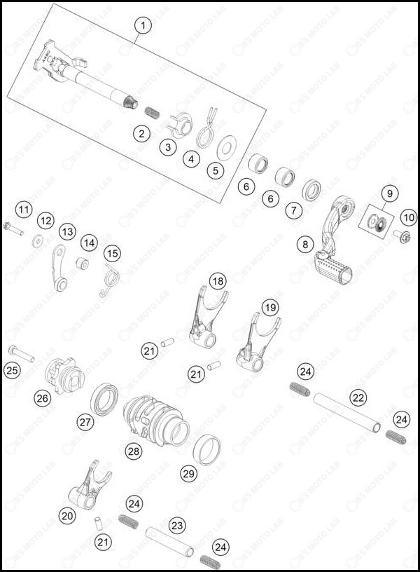 SHIFTING MECHANISM, 2025 GASGAS MC-125