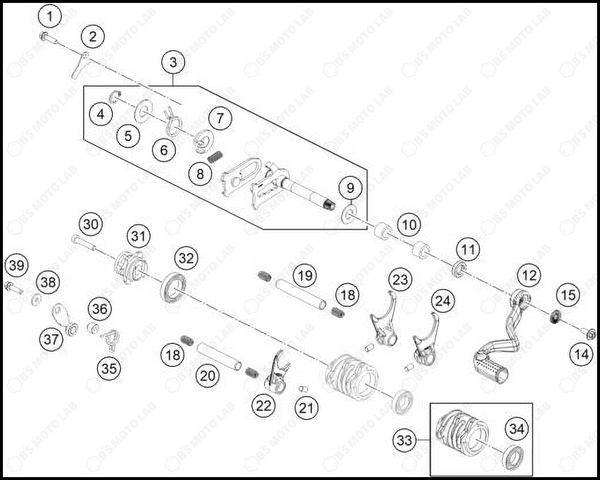 SHIFTING MECHANISM, 2025 GASGAS MC-65