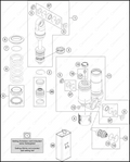 SHOCK ABSORBER DISASSEMBLED, 2025 GASGAS MC-50