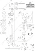 SHOCK ABSORBER DISASSEMBLED, 2023 GASGAS MC-65