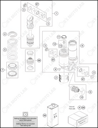 SHOCK ABSORBER DISASSEMBLED, 2023 GASGAS MC-E-5