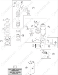 SHOCK ABSORBER DISASSEMBLED, 2024 GASGAS MC-E-5