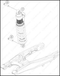 SHOCK ABSORBER, 2025 GASGAS MC-85-19-16