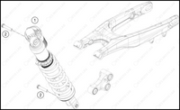 SHOCK ABSORBER, 2023 GASGAS MC-250-F