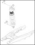 SHOCK ABSORBER, 2023 GASGAS MC-85-17-14