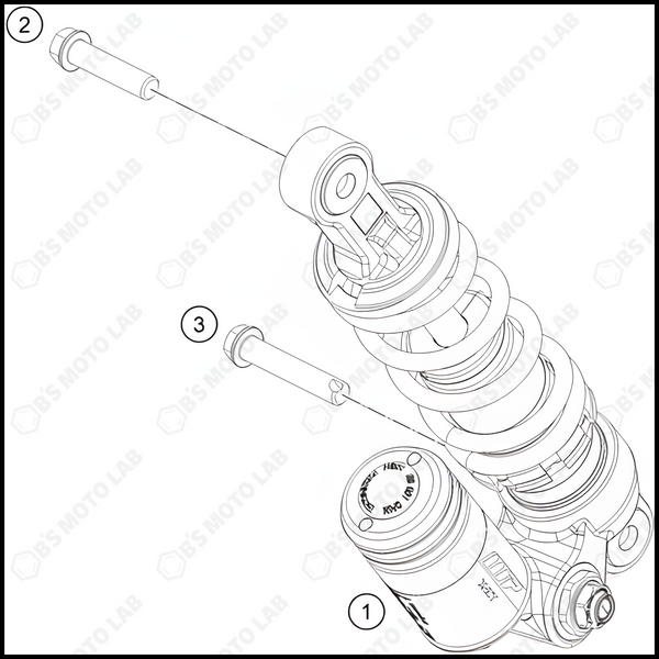 SHOCK ABSORBER, 2024 GASGAS MC-E-5