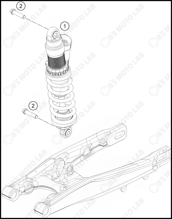 SHOCK ABSORBER, 2024 GASGAS MC-85-19-16