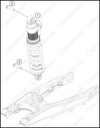 SHOCK ABSORBER, 2024 GASGAS MC-85-17-14