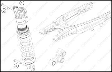 SHOCK ABSORBER, 2024 GASGAS MC-250