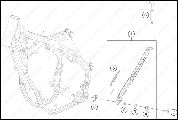 SIDE / CENTER STAND, 2024 GASGAS EX-300