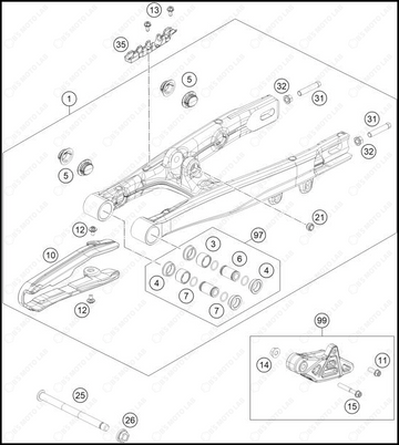 SWING ARM, 2025 GASGAS MC-50