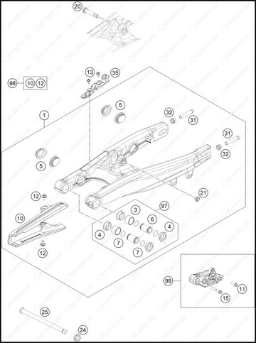 SWING ARM, 2025 GASGAS MC-65