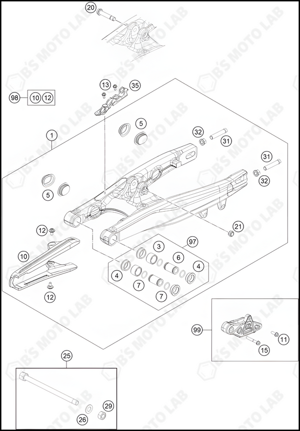 SWING ARM, 2023 GASGAS MC-65