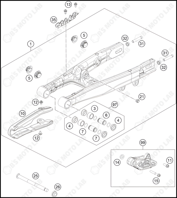 SWING ARM, 2024 GASGAS MC-50