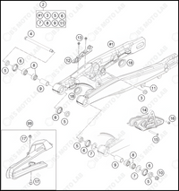 SWING ARM, 2024 GASGAS MC-85-17-14