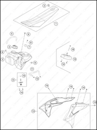 TANK, SEAT, 2025 GASGAS MC-50