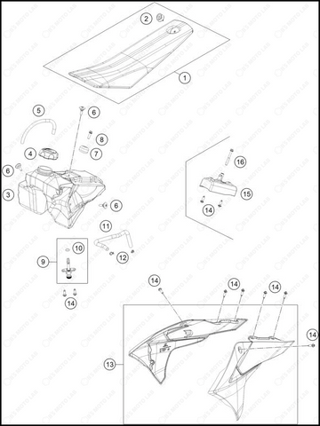 TANK, SEAT, 2025 GASGAS MC-50