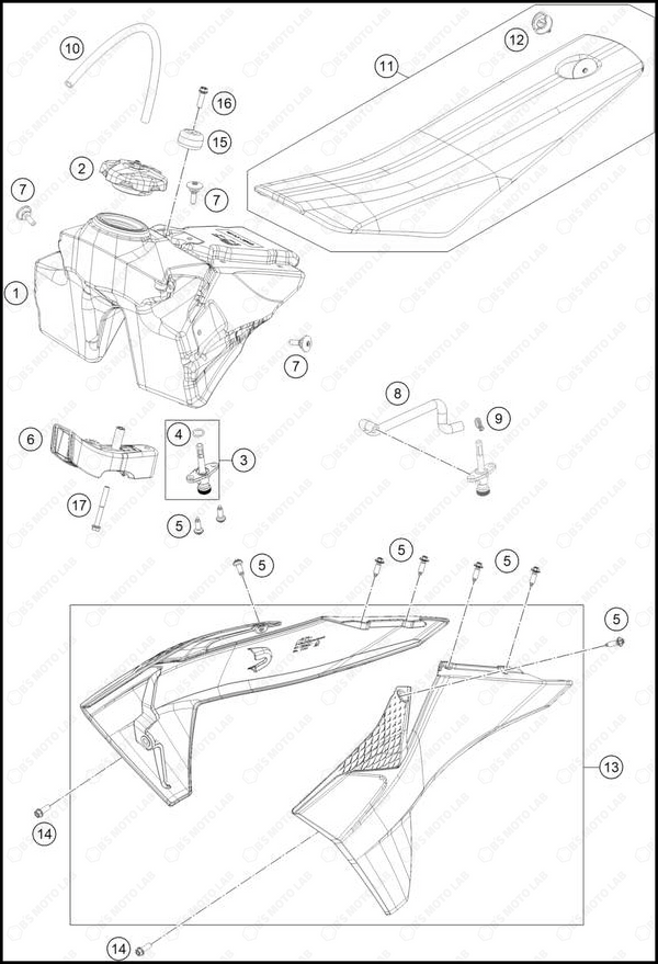 TANK, SEAT, 2025 GASGAS MC-65