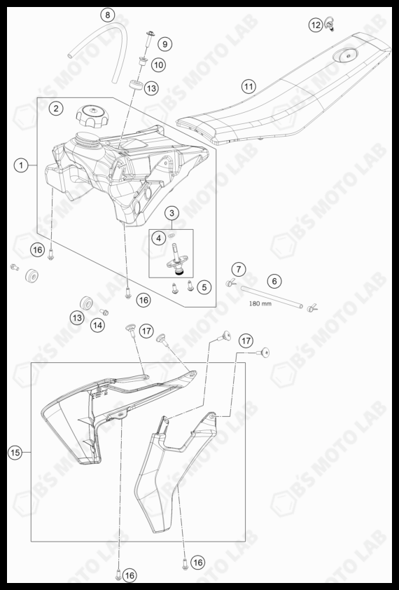 TANK, SEAT, 2023 GASGAS MC-50