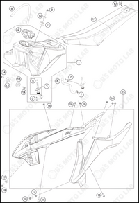 TANK, SEAT, 2023 GASGAS MC-65