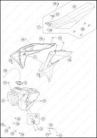 TANK, SEAT, 2025 GASGAS MC-85-17-14